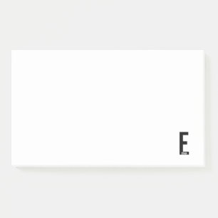 Moderne, personalisierte, fette Monogramme und Nam Post-it Klebezettel