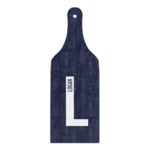 Moderne personalisierte fette Monogramme und Namen Schneidebrett