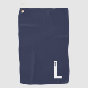 Moderne personalisierte fettgedruckte Monogramm un Golfhandtuch