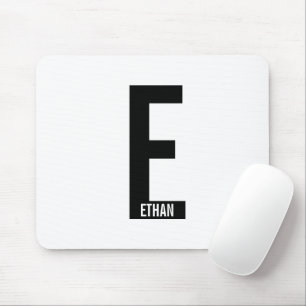 Moderne personalisierte fettgedruckte Monogramme u Mousepad