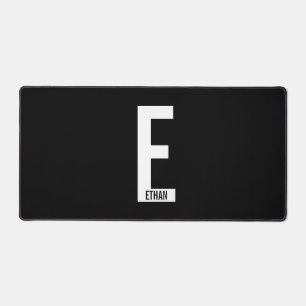 Moderne personalisierte fettgedruckte Monogramme u Schreibtischunterlage