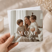 Moderne personalisierte Foto-MUTTER-Muttertagskart