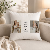 Moderne personalisierte Fotokissen für Mama