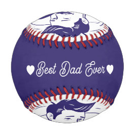 Moderne personalisierte Fotos und Texte auf Baseball