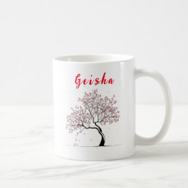 Moderne Personalisierte Geisha-Tasse Kaffeetasse