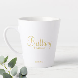 Moderne Personalisierte Goldbridys Milchtasse