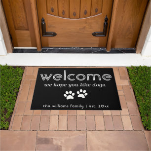 Moderne Personalisierte Hoffnung Sie mögen Hunde W Fußmatte
