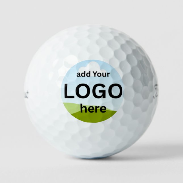 Moderne personalisierte Ihr Logo oder Bild Golfbäl Golfball (Vorderseite)