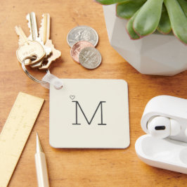Moderne Personalisierte Initial Schlüsselanhänger