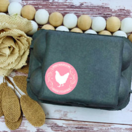 Moderne Personalisierte Landwirtschaft Frischeier  Runder Aufkleber