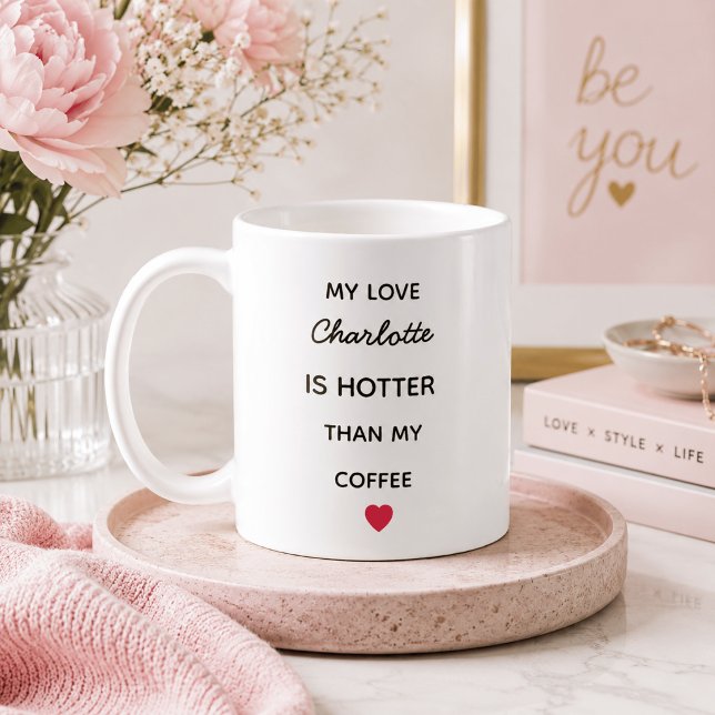 Moderne Personalisierte Liebes-Kaffeetasse Kaffeetasse (Von Creator hochgeladen)