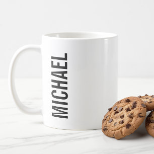Moderne personalisierte Namens-Kaffeetasse Kaffeetasse