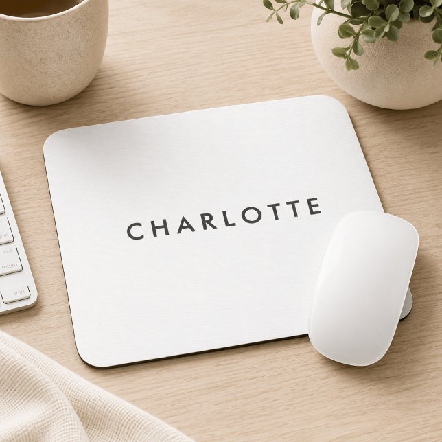 Moderne Personalisierte Namensmauspad Mousepad (Von Creator hochgeladen)