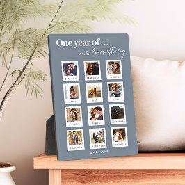 Moderne Personalisierte Paare Foto Liebe Fotoplatte