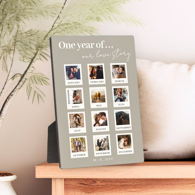 Moderne Personalisierte Paare Foto Liebe Story Bei Fotoplatte (Von Creator hochgeladen)