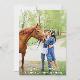 Moderne Personalisierte Pet Foto Save The Date