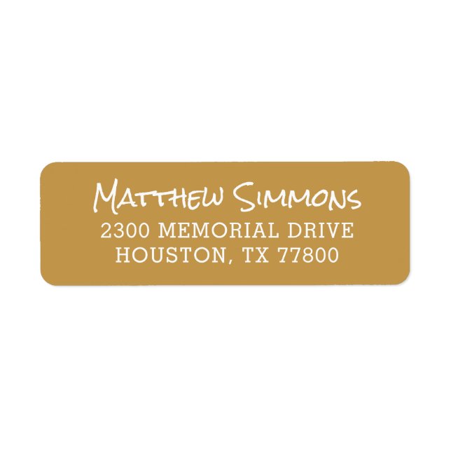 Moderne Personalisierte Rücksendeadresse (Vorne)