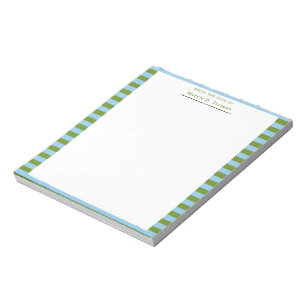 Moderne personalisierte Schrift-Notizblock mit ges Notizblock