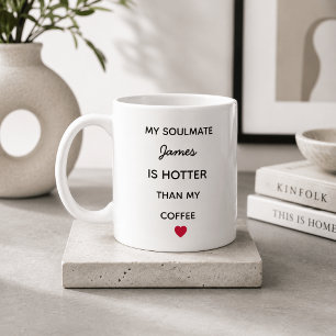 Moderne personalisierte Seelenverwandte-Kaffeetass Kaffeetasse