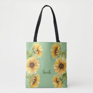 Moderne Personalisierte Sonnenblume Tasche