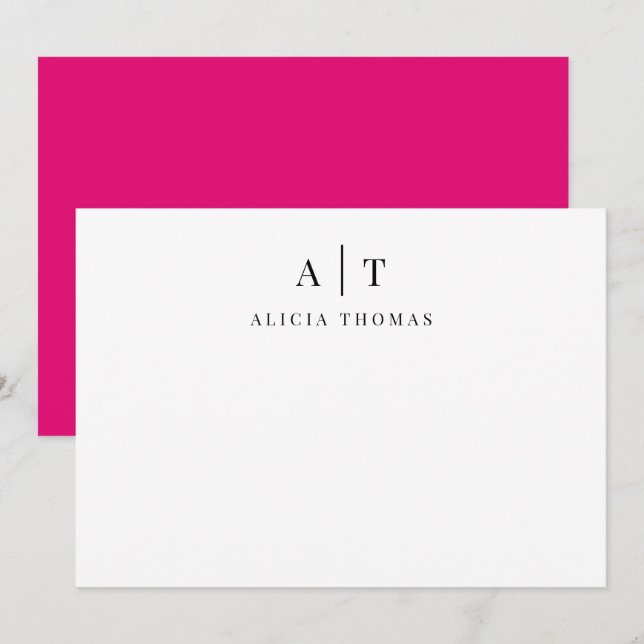 Moderne Personalisierte Stationery Feiertagskarte (Vorne/Hinten)