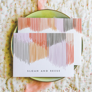 Moderne Personalisierte Stationierung Mitteilungskarte