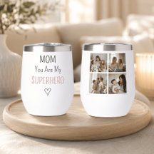 Moderne personalisierte Superheldin-Mutter-Foto-Co