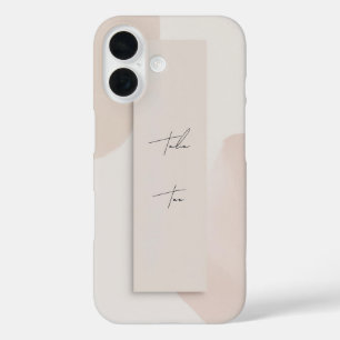 Moderne, personalisierte Telefonzelle iPhone 16 Hülle