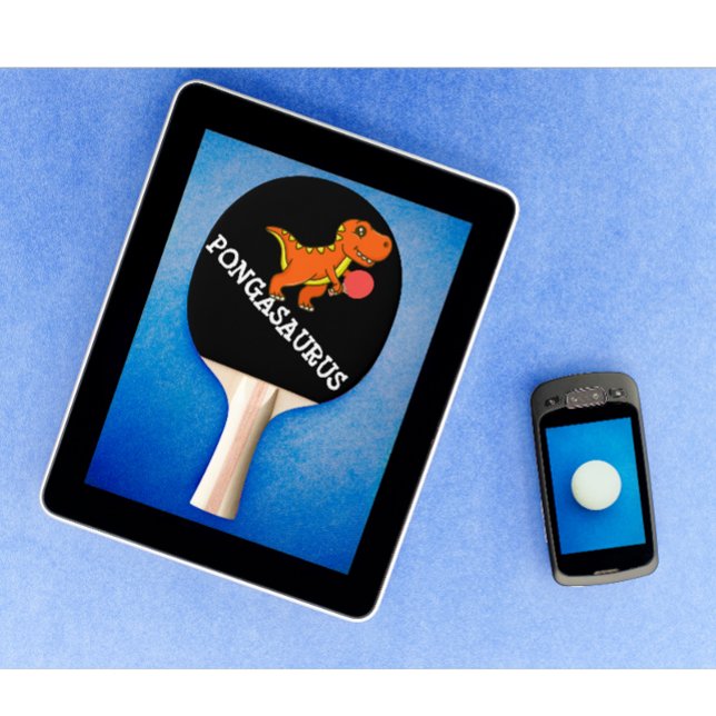 Moderne Personalisierte Tischtennis Funny Dinosaur Schläger (personalized funny ping pong paddle)