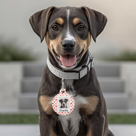 Moderne Personalisierte Valentins-Hunde-Anhänger f Haustiermarke