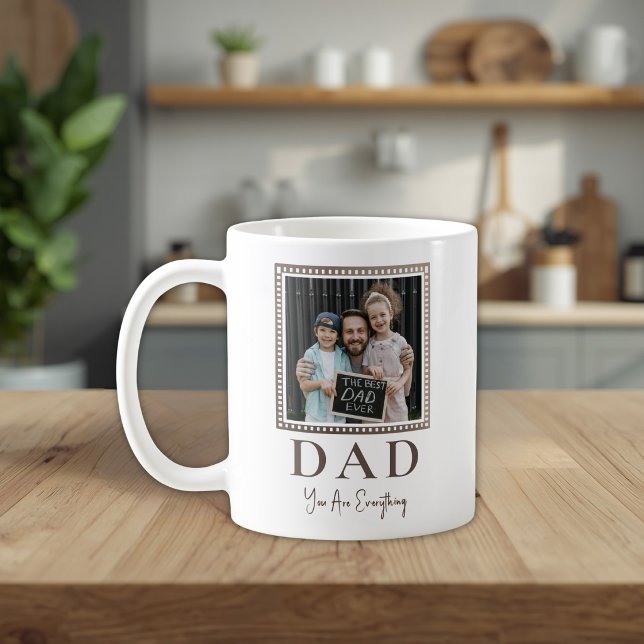 Moderne personalisierte Vater-Foto Kaffeetasse (Von Creator hochgeladen)