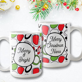 Moderne personalisierte Weihnachtstasse Kaffeetasse