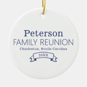 Moderne Personalisierte Wiedersehen Keramik Ornament