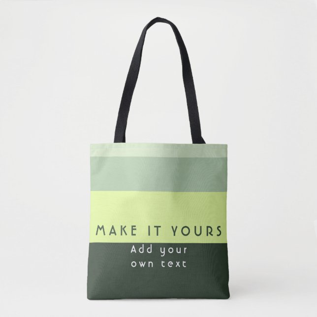 Moderne Personalisierte Zitatdrucke Tasche (Vorderseite)
