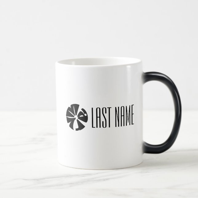 Moderne Personnalisé "Mary" Nom Sphere Mug (Droite)
