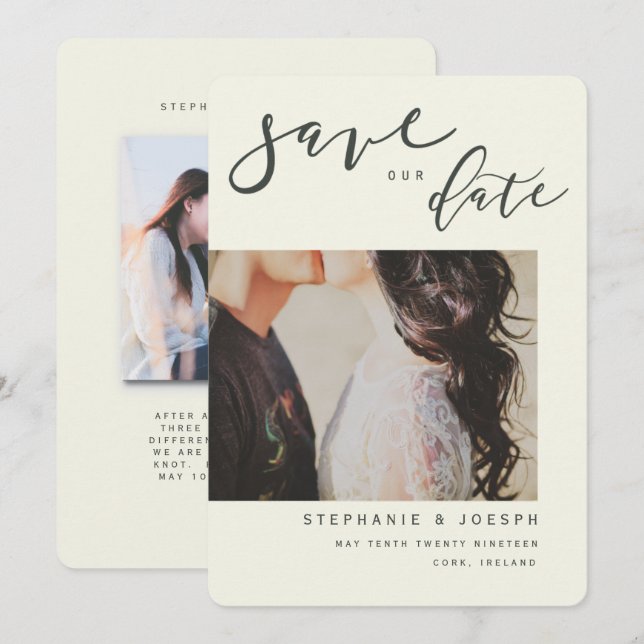 MODERNE PERSPEKTIVE EINLADUNG (Vorne/Hinten)