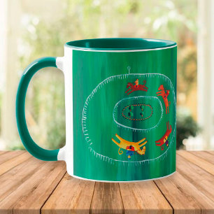 Moderne Pferderennen Tasse
