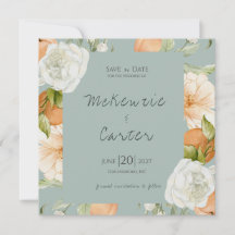 Moderne Pfirsichgarten-Blumenhochzeit