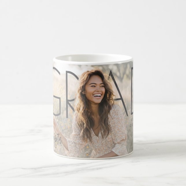 Moderne PhotoPop-Abschlussfeier Kaffeetasse (Mittel)