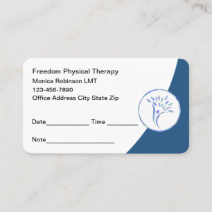 Moderne Physiotherapie Medizin Terminkarte