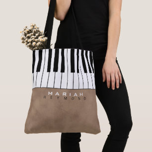 Moderne Piano-Braun-Musiktasche mit Namen Tasche
