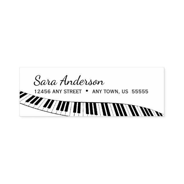 Moderne Piano-Tastatur Permastempel (Design)