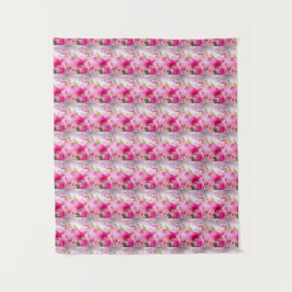 MODERNE PINK ROSE TAPESTRIE WANDTEPPICH