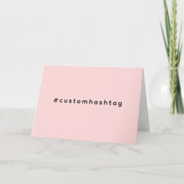 Moderne Pinke Hashtag-Trenddesign Karte