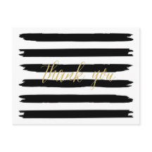 Moderne Pinselstriche Danke Postcard