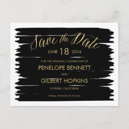 Moderne Pinselstriche für Hochzeitsfeiern Save The Date