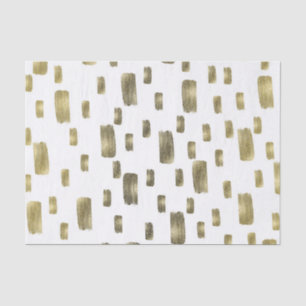 Moderne Pinselstriche Gold Kupferbronze Sparkasse Seidenpapier