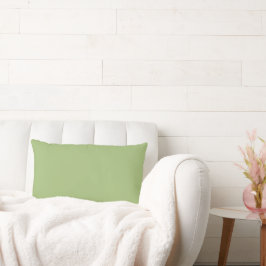 Moderne Pistachio Green Schlicht Solid Color Lendenkissen