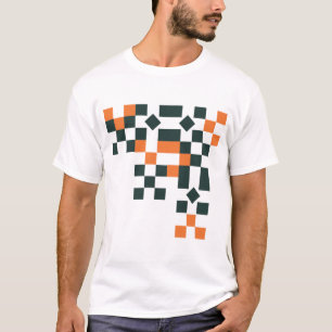 Moderne Pixel-Art Abstract Geometrische Eckgestalt T-Shirt