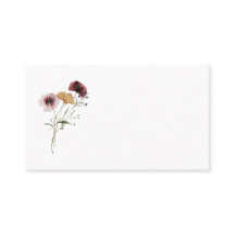 Moderne Platzkarte der Wildblume
